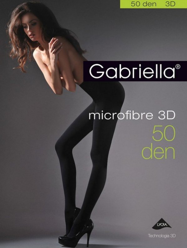 Gabriella 120 Microfibre 3D 50 den 5XL rajstopy damskie