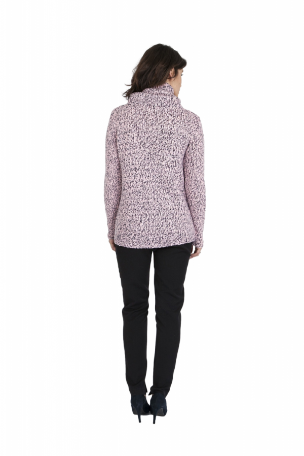 MKMSwetry Nicola SWE 103 Różowy sweter damski