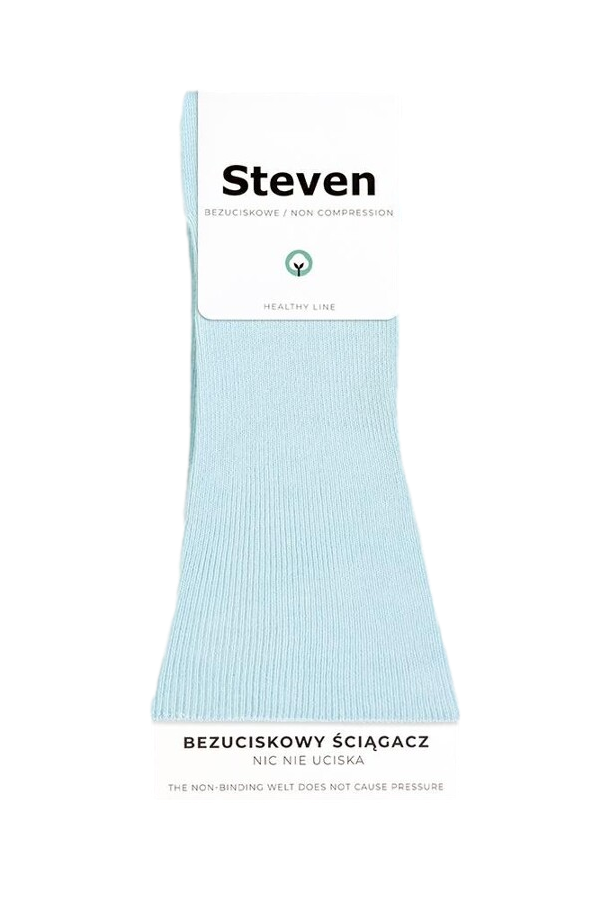 Steven 018 jasnobłękitne skarpety bezuciskowe 