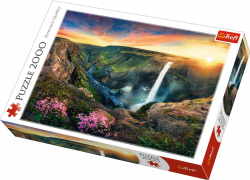 Puzzle Wodospad Haifoss Islandia 2000 el. Trefl 27091