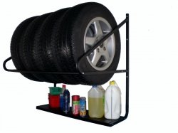 Wieszak z półką M4P MAX na cztery opony do 225 mm udźwig 150kg 