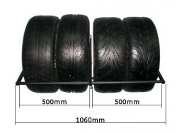 Wieszak regulowany SW4 wzmocniony na cztery opony do 250 mm udźwig 220 kg