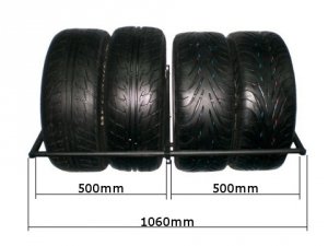 Wieszak regulowany SW4 wzmocniony na cztery opony do 250 mm udźwig 220 kg