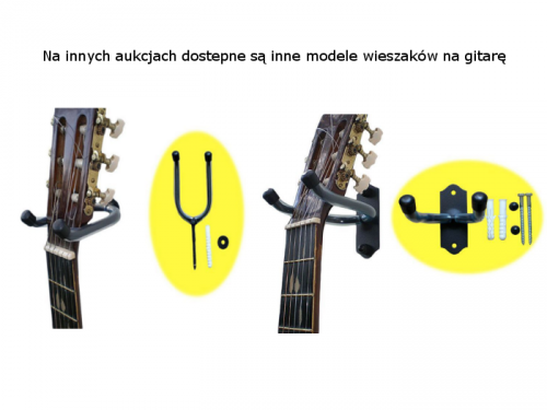 Inne modele wieszaków na gitary