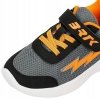 BARTEK 8700610 SZARY/POMARAŃCZ buty sportowe na rzep