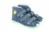 Sandałki Danielki T105E jeans fluo z - rzepy