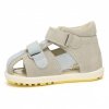 BARTEK 71179-0009 sandał szaro-niebieski na rzepy