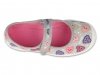 Befado 114X516 BLANCA balerinki szare w serca rzep