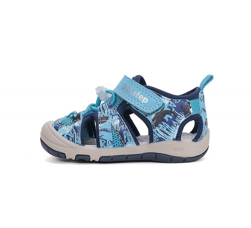 Sandałki sportowe D.D.STEP G065-61146M MARINE na rzep