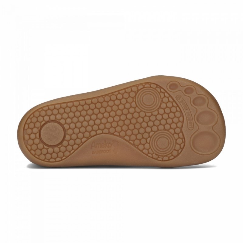 AMEKO tenisówki BAREFOOT NEO - BROWNROSE na rzepy