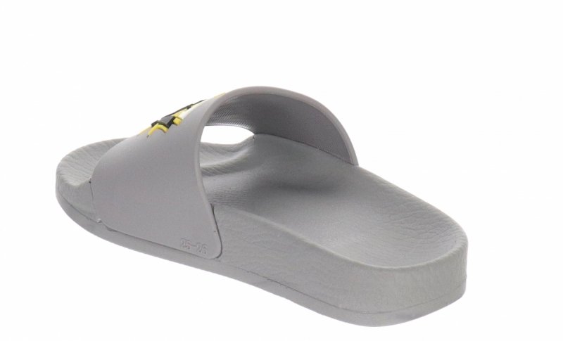MILAMI 109-4 GREY klapki basenowe chłopięce -szare piłka
