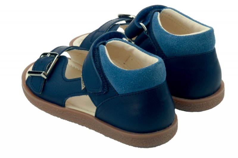 AMEKO Sandałki chłopięce BRACE-NAVY rzep