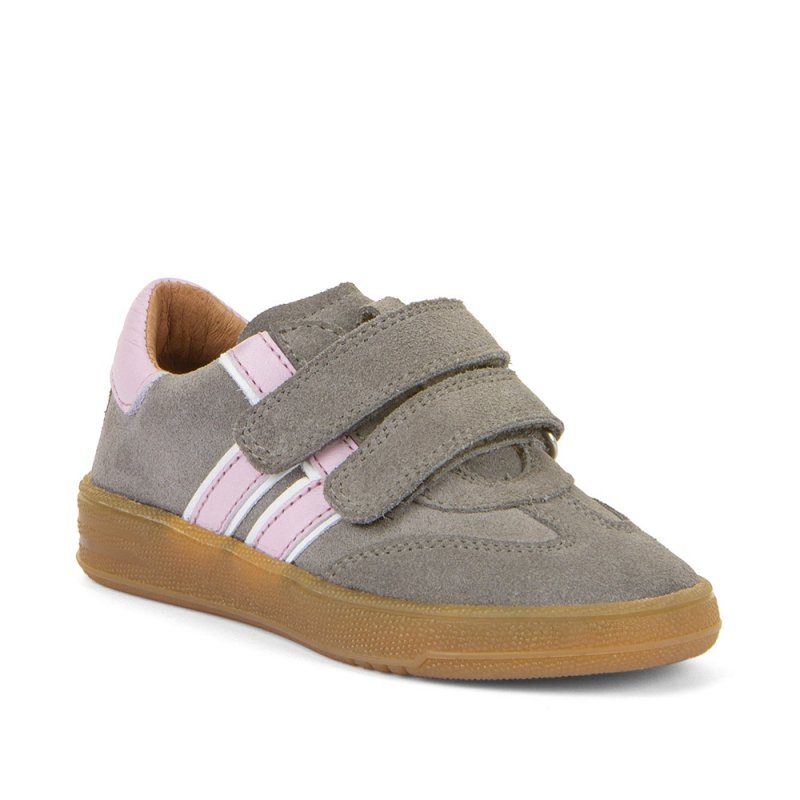 Półbuty FRODDO G3130269-6 LIGHT GREY dziewczęce na rzepy