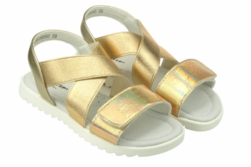 WEESTEP R285350593G GOLD złote sandałki dziewczęce