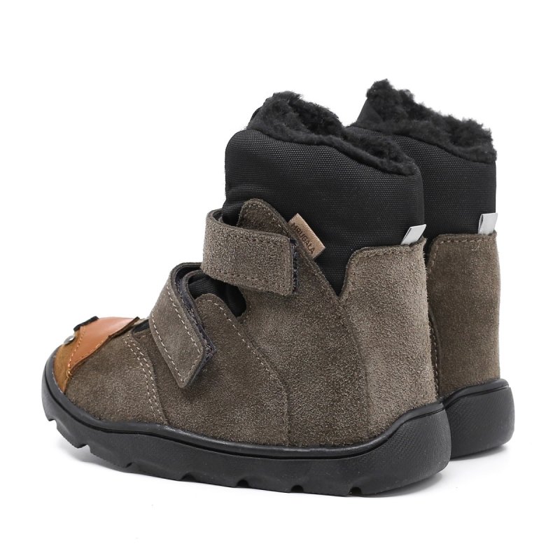 MRUGAŁA Barefoot HELI 7224/5-83 fox grey TE-POR na rzepy