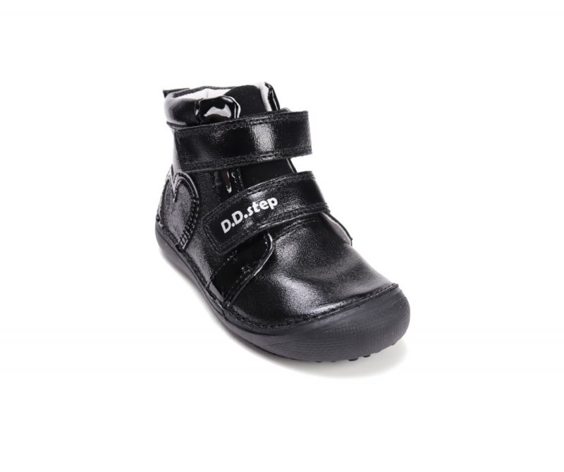 Trzewiki D.D.STEP BAREFOOT A063-52818M Black na rzepy