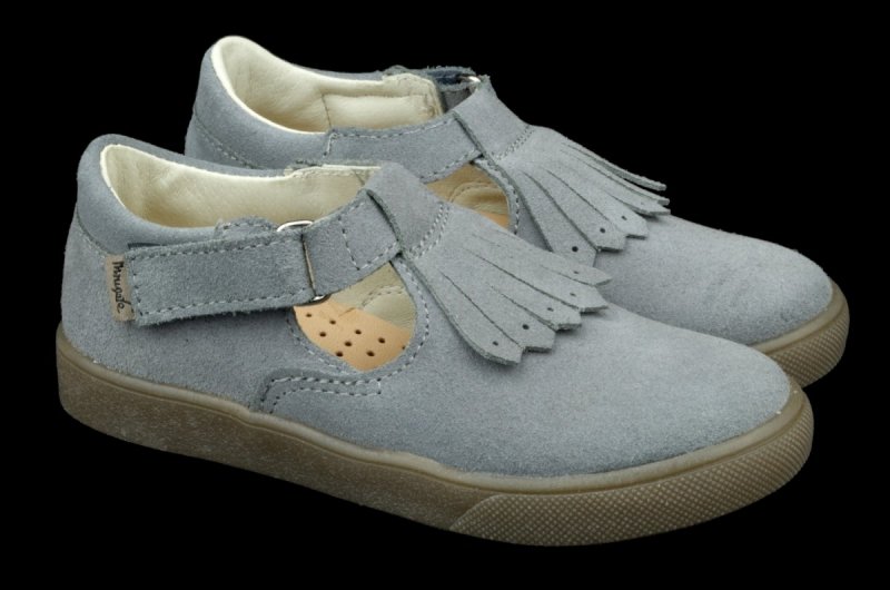 Baleriny Mrugała KAYA 2360/9-08 GREY rzep