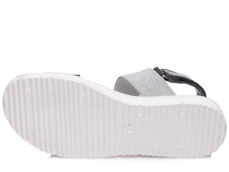 WEESTEP R572561042TH  sandałki dziewczęce srebrno-szare
