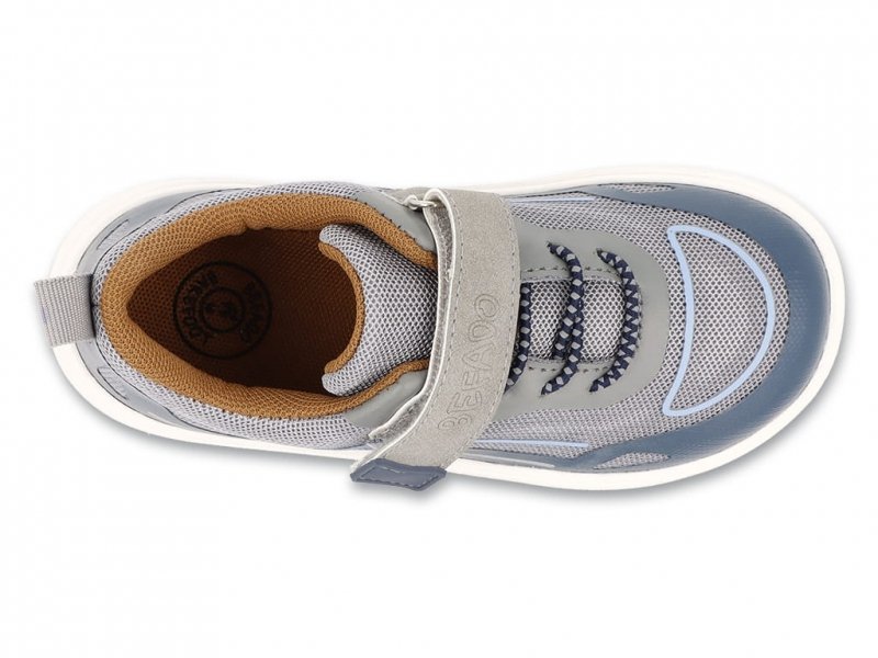 Befado MOOVIE BAREFOOT 004Y006 grey buty chłopięce na rzep