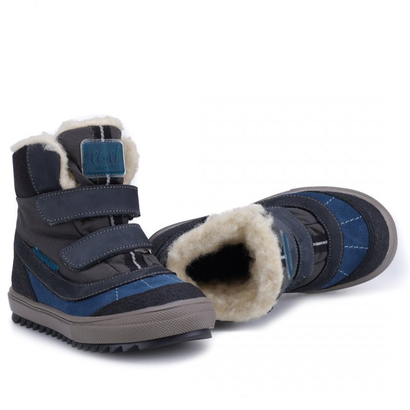 EMEL EV2780-6 Trzewiki zimowe chłopięce na rzepy