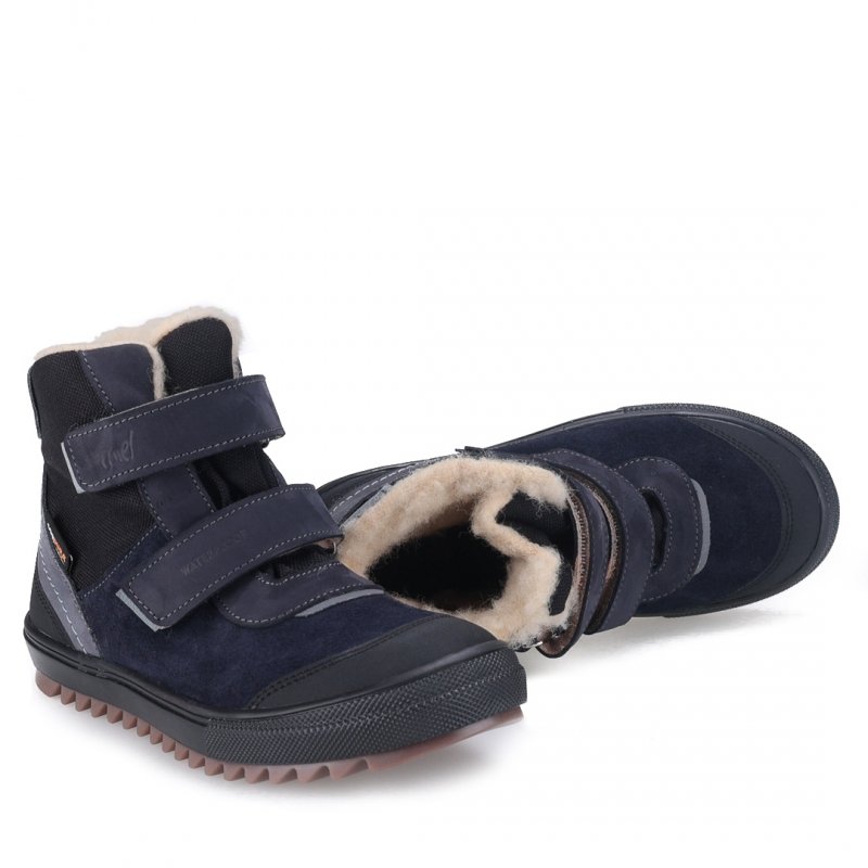 EMEL EV2761M-13 Trzewiki zimowe chłopięce na rzepy