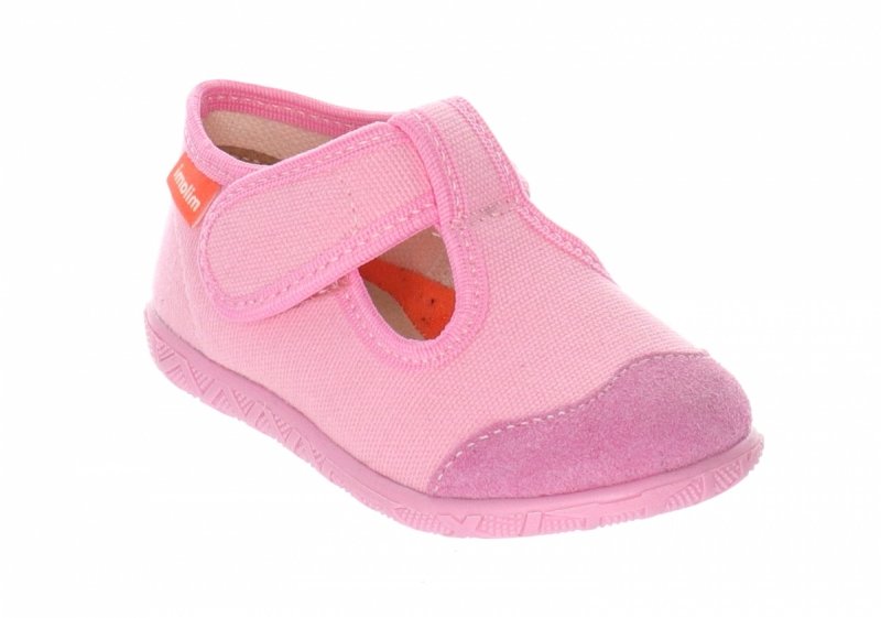  MILAMI 112-10 PINK kapcie dziewczęce różowe na rzep
