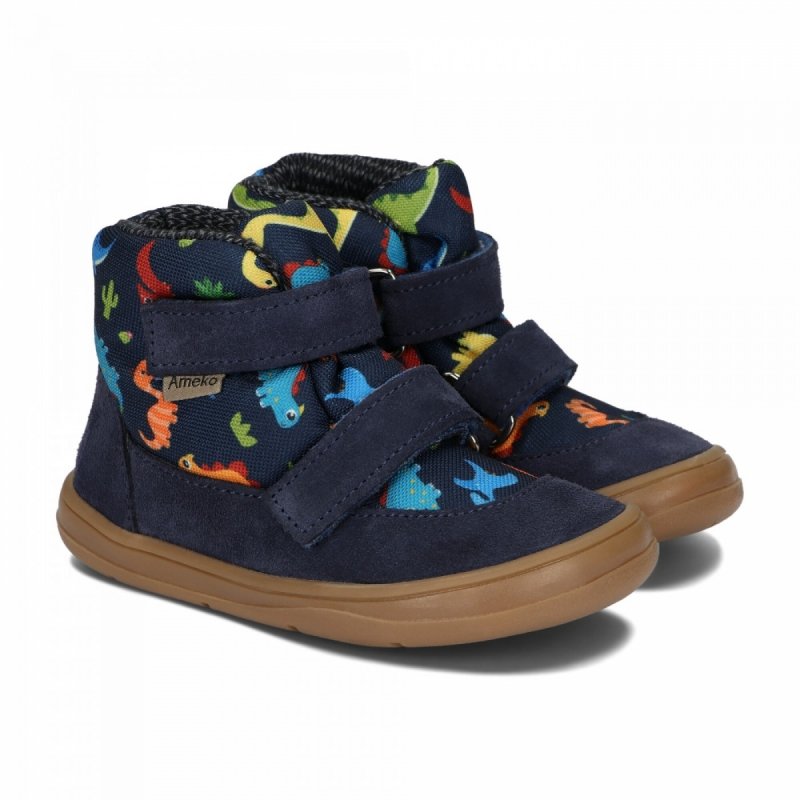 Trzewiki AMEKO BAREFOOT NOLAN DINO na rzepy