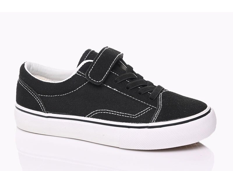 APAWWA RC363 BLACK trampki dziecięce na rzep