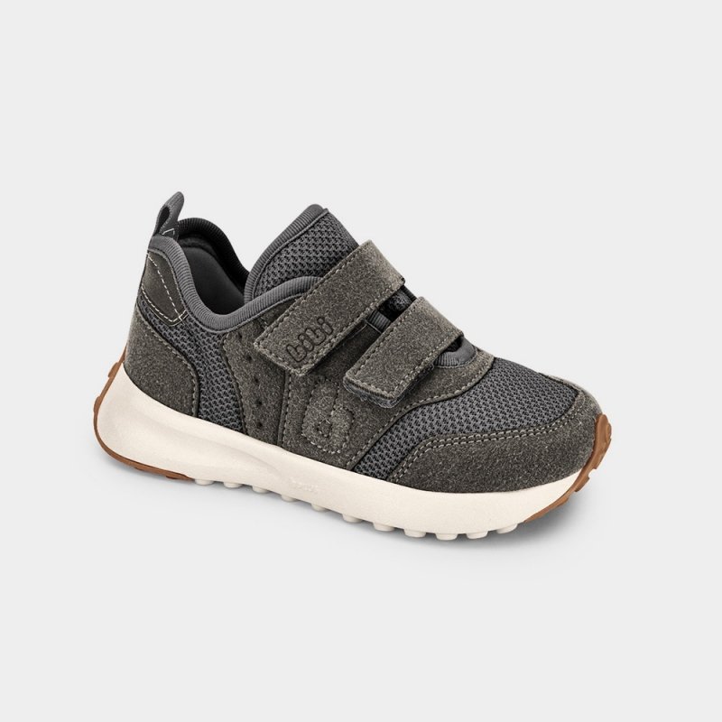 BIBI buty sportowe 1236010 GRAPHITE na rzepy