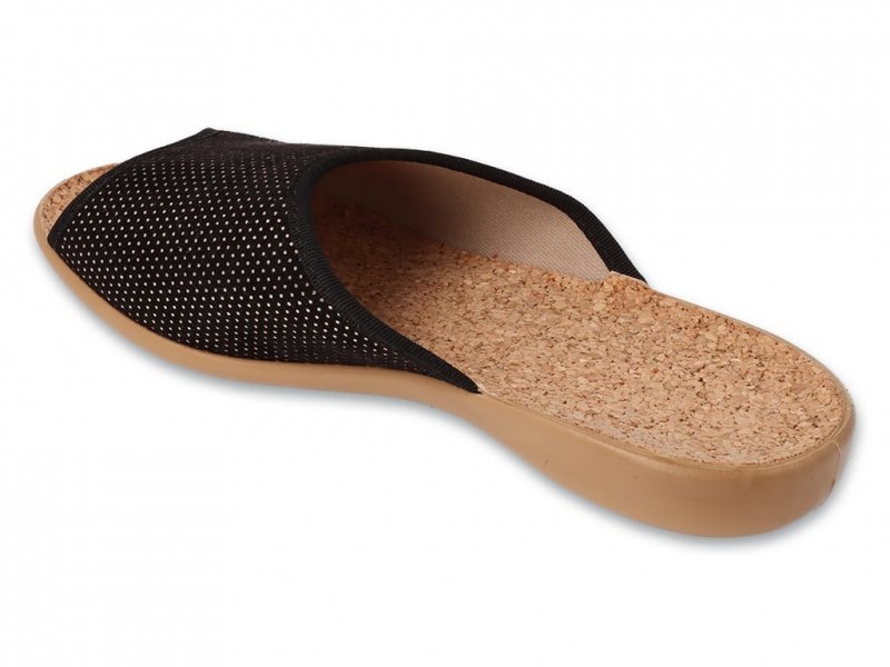 Befado 254D159 VIKI kapcie czarne korek