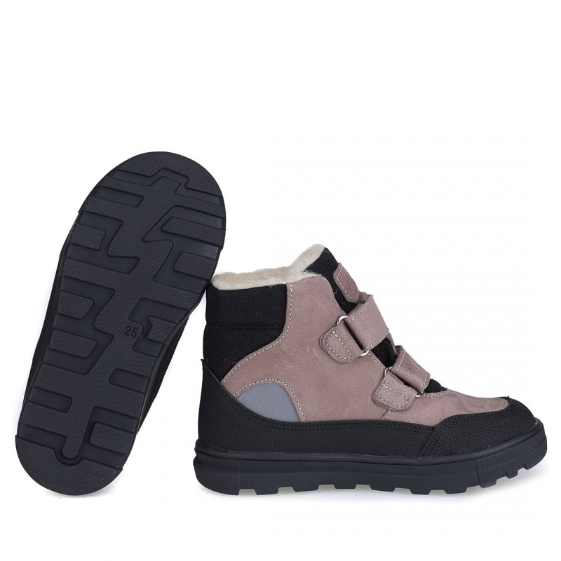 EMEL EV2808B Trzewiki zimowe chłopięce na rzepy