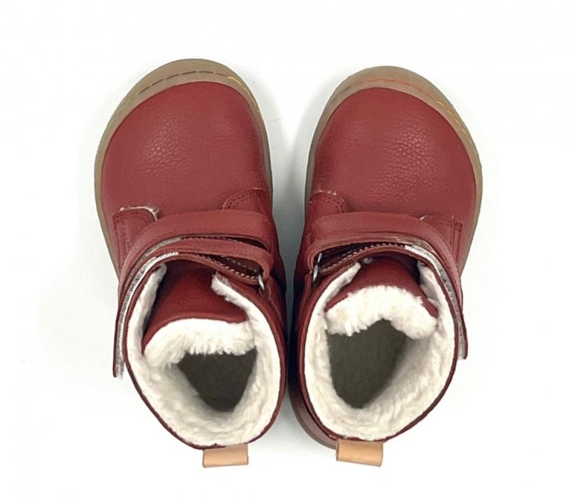 Minimus MKB5001DR Robin 2 - bordowe, zimowe botki barefoot