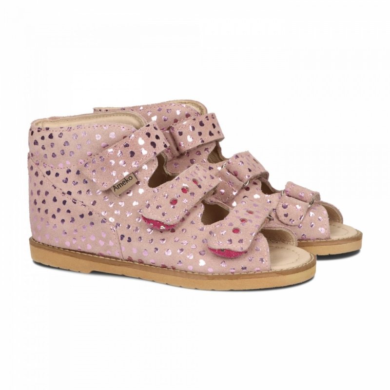 AMEKO 2020 buty profilaktyczno-korekcyjne Rose-hearts rzepy 
