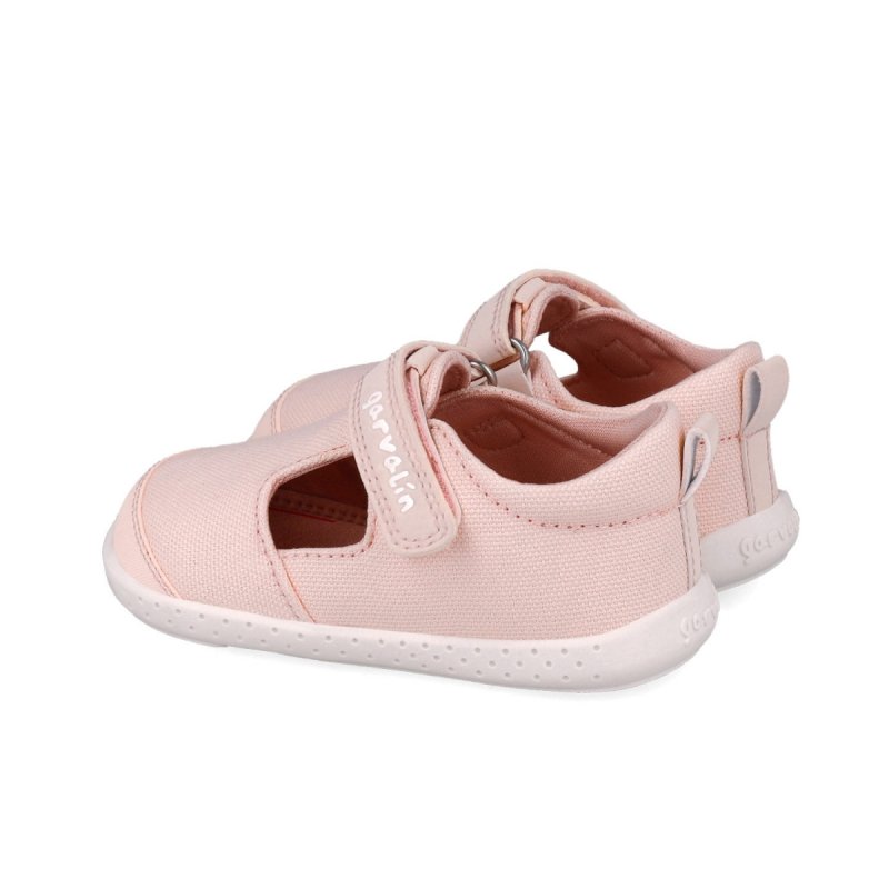 GARVALIN 252340-D032 ROSA kapcie barefoot na rzep