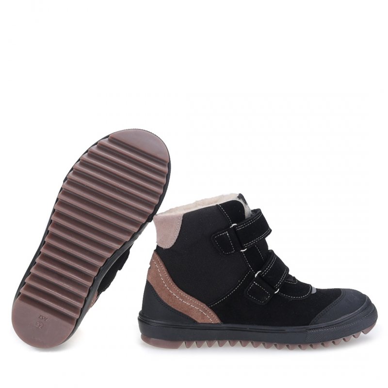 EMEL EV2761M-14 Trzewiki zimowe chłopięce na rzepy