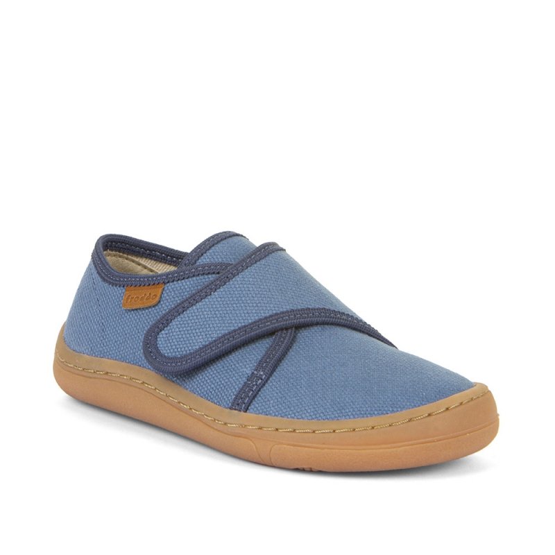 FRODDO BAREFOOT G1700408-1 DENIM kapcie chłopięce na rzep 