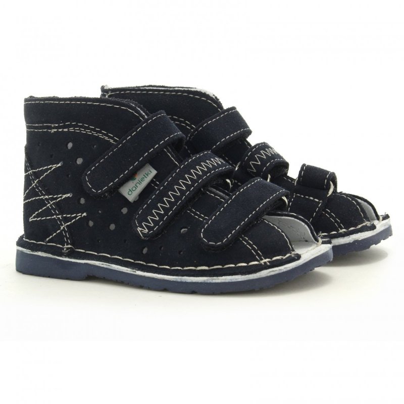 Danielki sandałki profilaktyczne T115 granat/navy