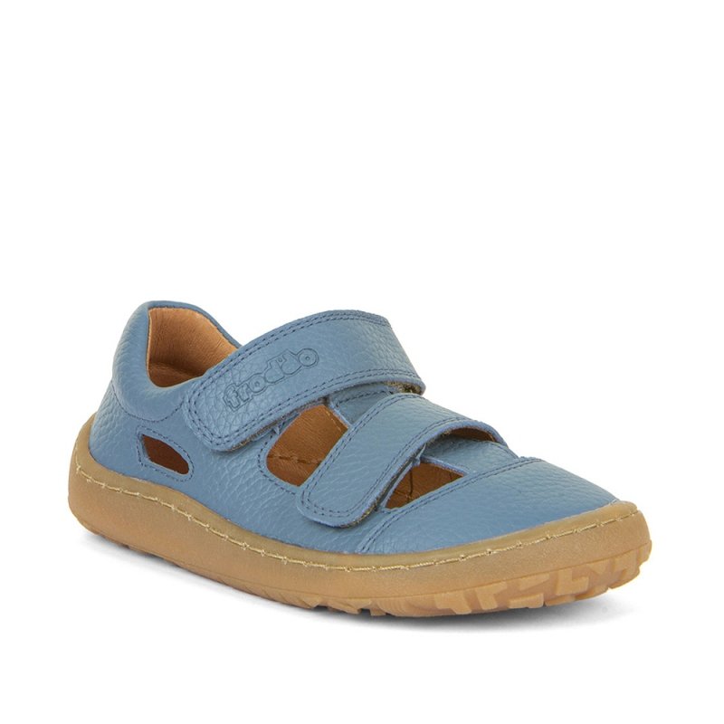 SANDAŁY FRODDO G3150266-1 JEANS barefoot chłopięce na rzepy
