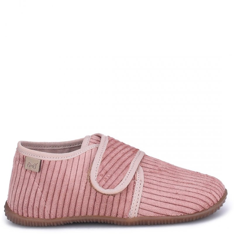 EMEL EK5000D kapcie dziewczęce sztruksowe na rzep 