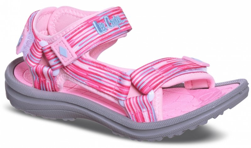 Sandałki Lee Cooper 4441K Pink/Fuxia na rzepy 