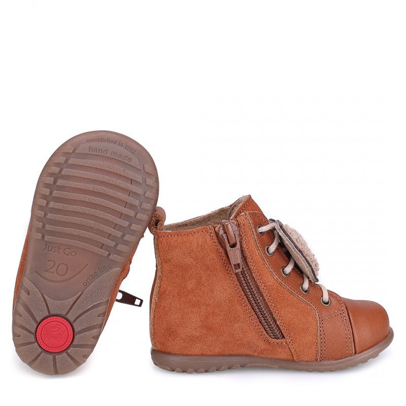 EMEL Roczki EY 1428L-1 Trzewiki chłopięce sznurowane membrana TE-POR