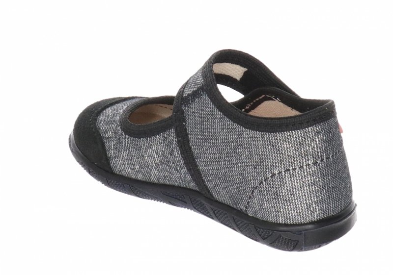 MILAMI 111 BR-19 SILVER kapcie dziewczęce na rzep