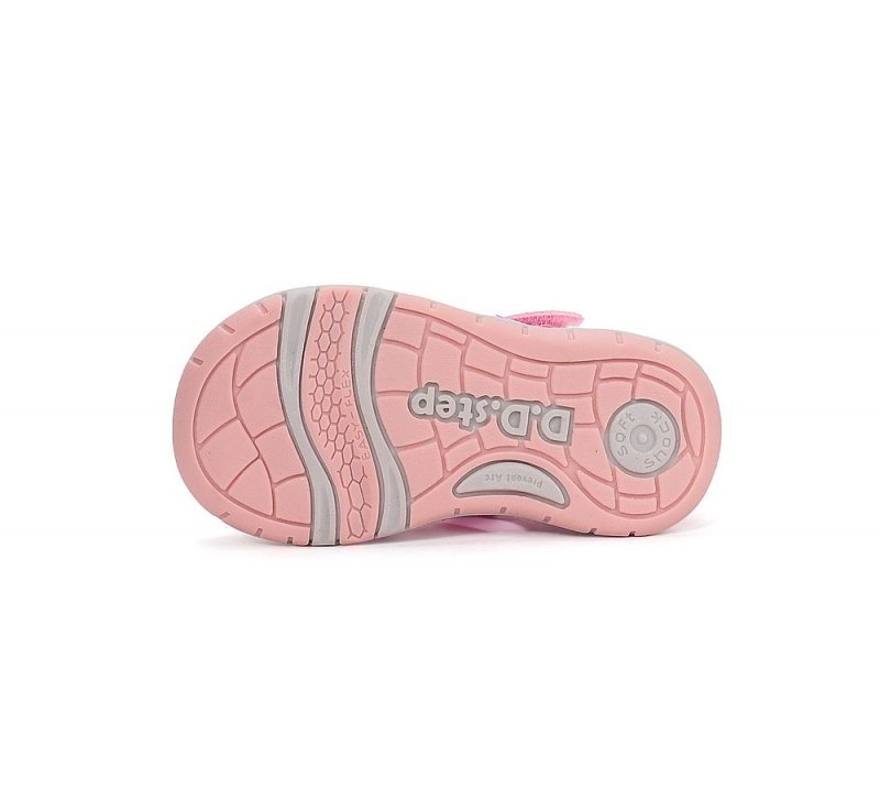 Sandałki sportowe D.D.STEP G065-61146DM HOT PINK na rzep