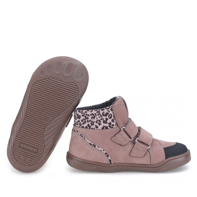 EMEL EX2730F barefoot Trzewiki dziewczęce na rzepy