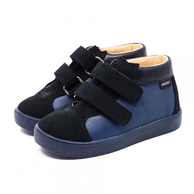 Trzewiki Mrugała MINI 0201/4-99 black na rzepy