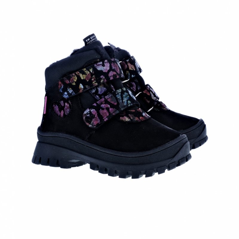 MAZUREK 1360 buty zimowe TE-POR CZARNY MIX KOLOR