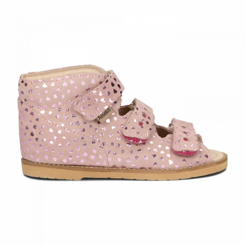 AMEKO 2020 buty profilaktyczno-korekcyjne Rose-hearts rzepy 