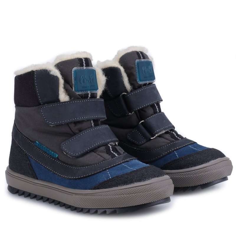 EMEL EV2780-6 Trzewiki zimowe chłopięce na rzepy