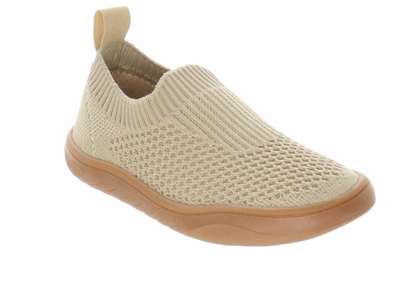 MILAMI BF -Knit 1 BEIGE beżowe kapcie barefoot wkładane