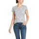 Koszulka damska SNAFFLE SS T-SHIRT SS21 - Ariat - light heather grey